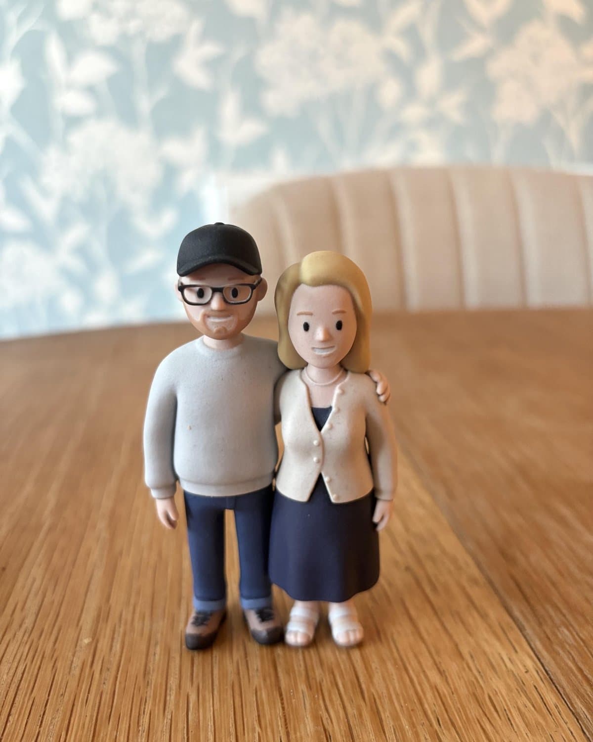 Terry's keepsie: a couple figurine standing on a wooden table